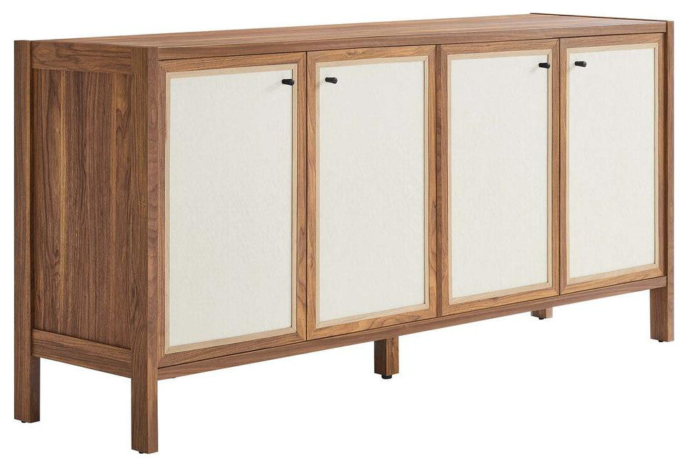 Capri 65 Wood Grain Sideboard Storage Cabinet