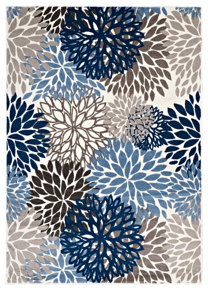 Calithea Vintage Classic Abstract Floral 5x8 Area Rug