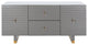Safavieh Couture Kingsly Sideboard Grey