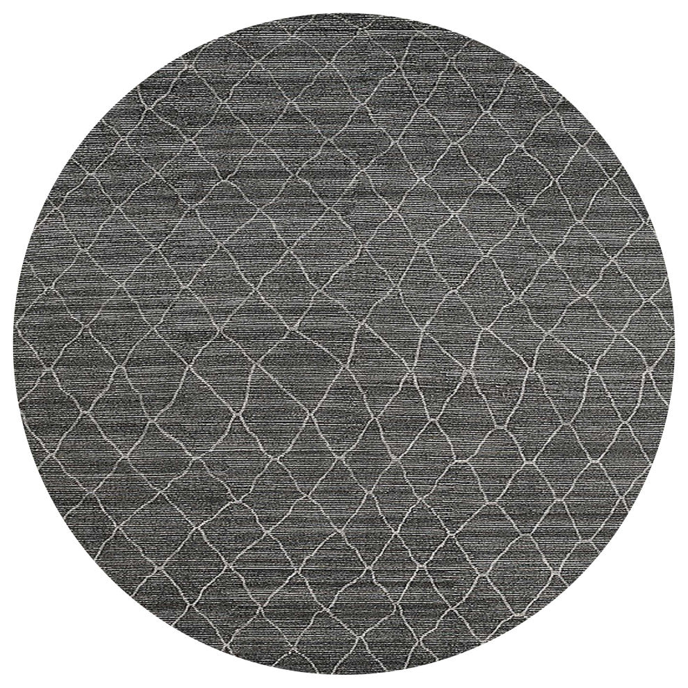 Ahgly Company Indoor Round Mid-Century Modern Area Rugs, 3' Round