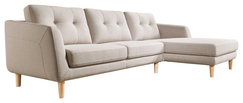 First of A Kind Corey Sectional Beige Right