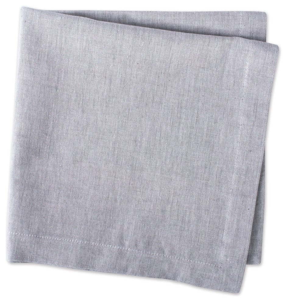 Gray Solid Chambray Napkin Set/6