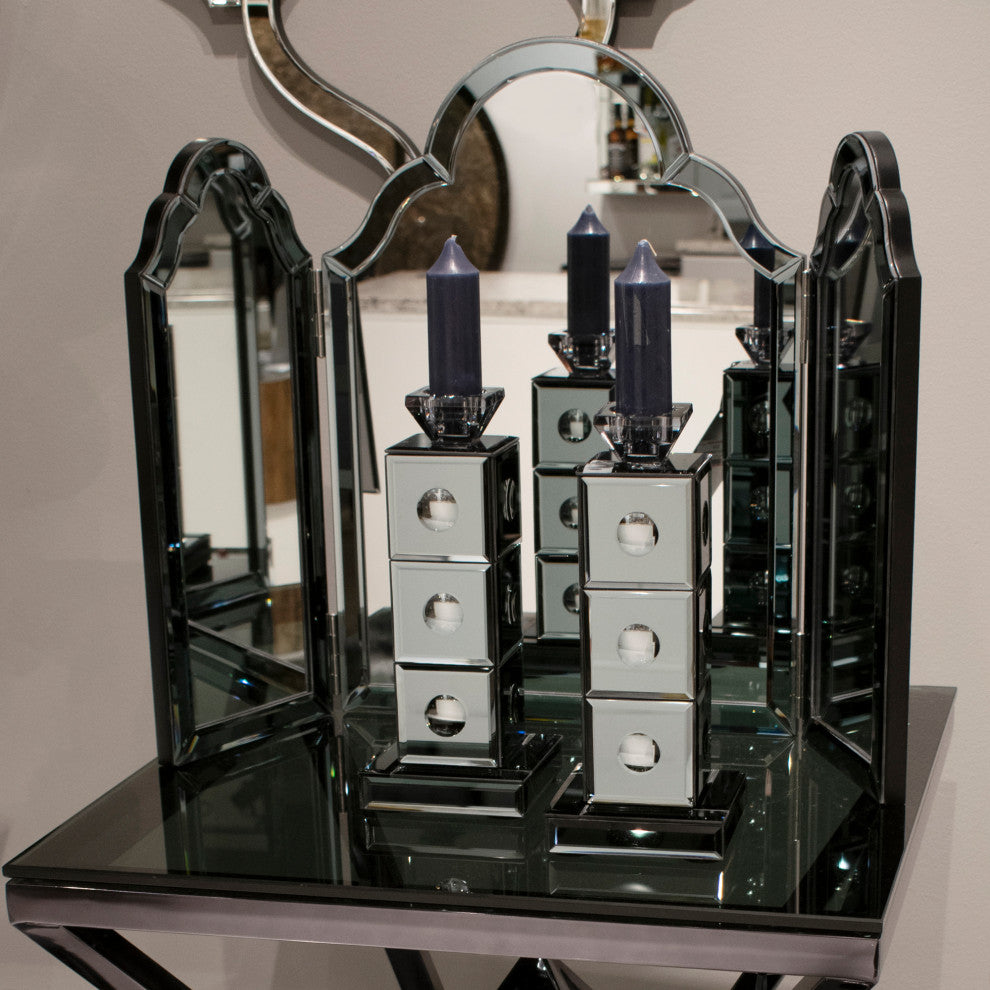 Grigio Trifold Vanity Mirror