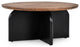 Penelope Mango Wood Two-Tone Coffee Table, Black