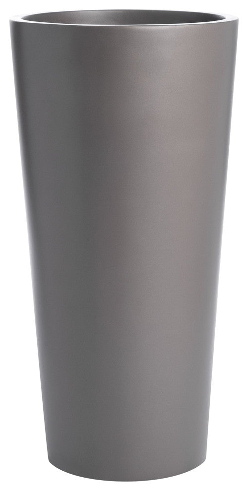 Sonoma Tall Cylinder Planter, Gray, 15"x30"