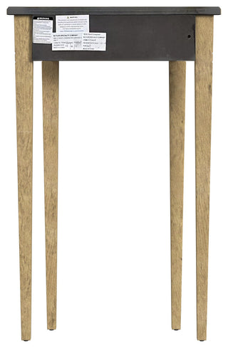 Chester Demilune Console Table, Antique Beige