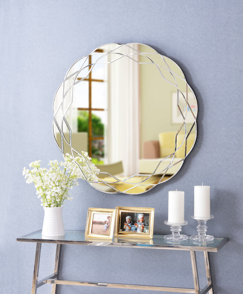 Kenroy 60254 Wall Mirror, Turk Collection, Glass Finish