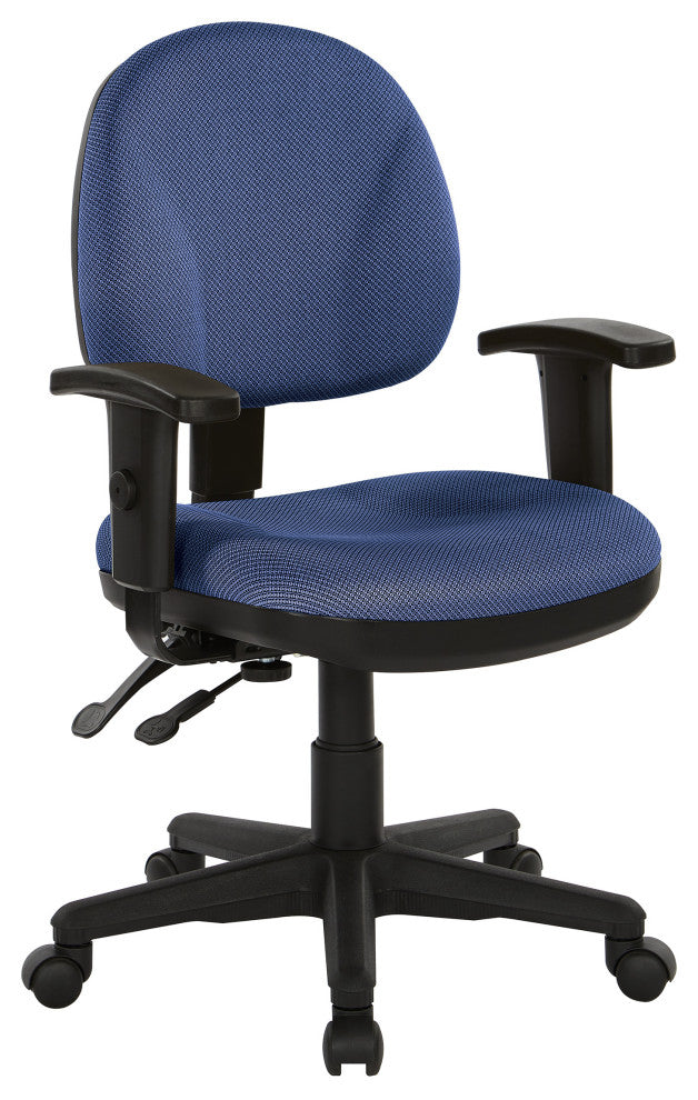 Sculptured Ergonomic Managers Chair, Blue Galaxy