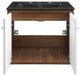 Transmit 24" Wall-Mount Bathroom Vanity - White Black