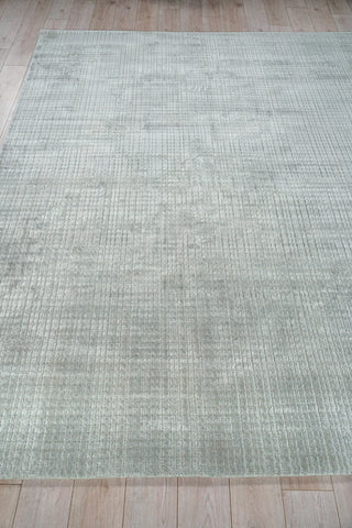 Cabrini Modern Handloomed Silky Nylon Light Silver Area Rug, 8'x10'
