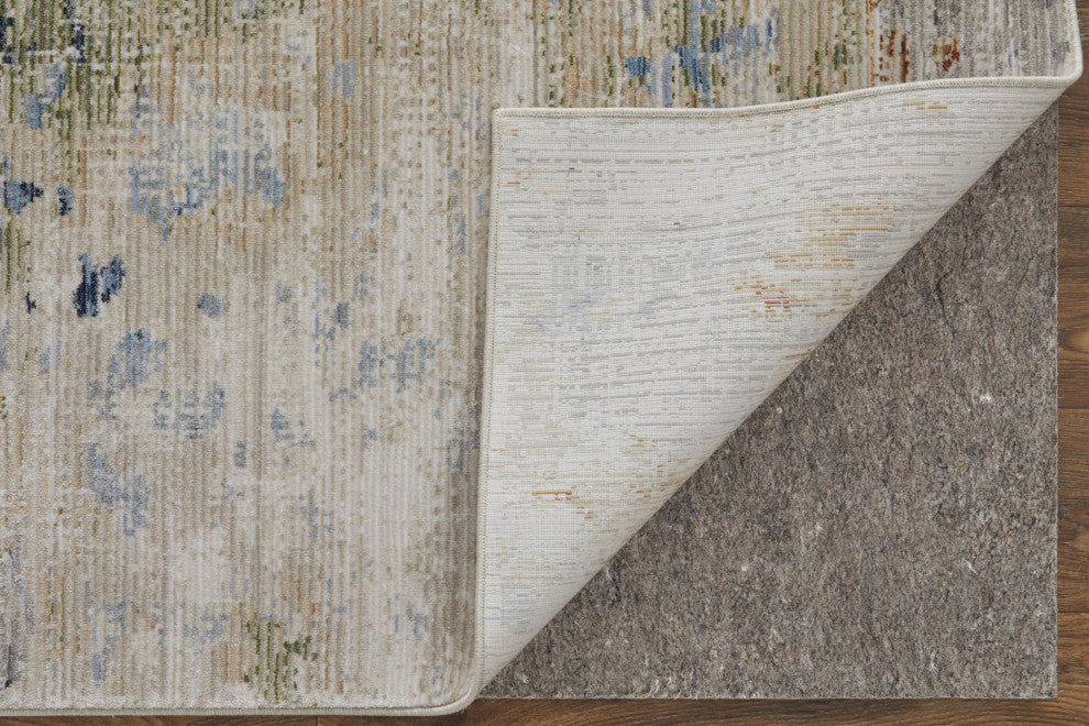 Maxin R39NU Modern/Casual/Industrial Rug, Ivory/Multi, 2'x3'