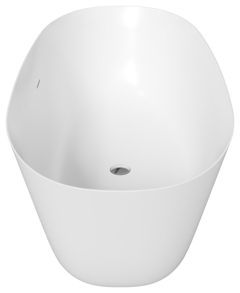 Perlato Treviso Eco-Lapistone Freestanding Soaking Tub, 63"