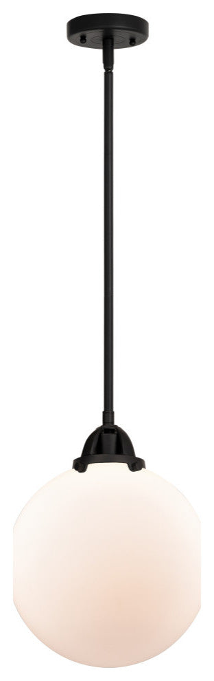 Beacon Mini Pendant, Matte Black, Matte White, Matte White