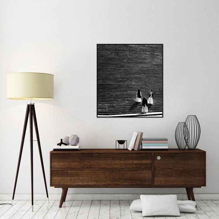 "Untitled" Framed Canvas Giclee by Francesco Santini, 37x41"