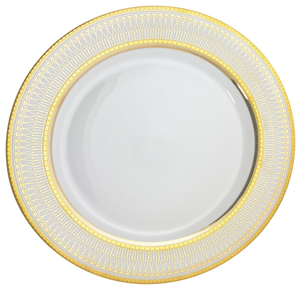 Iriana Charger Plates, Set of 6, Gold