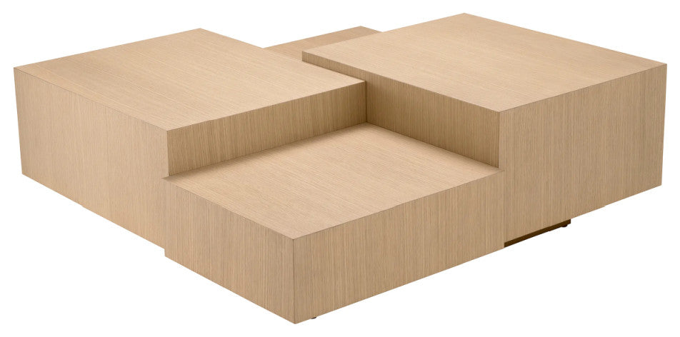Oak Geometrical Coffee Table | Eichholtz Nerone