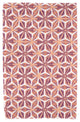 Water Mosaic, Geometric Print Beach Towel, Purple