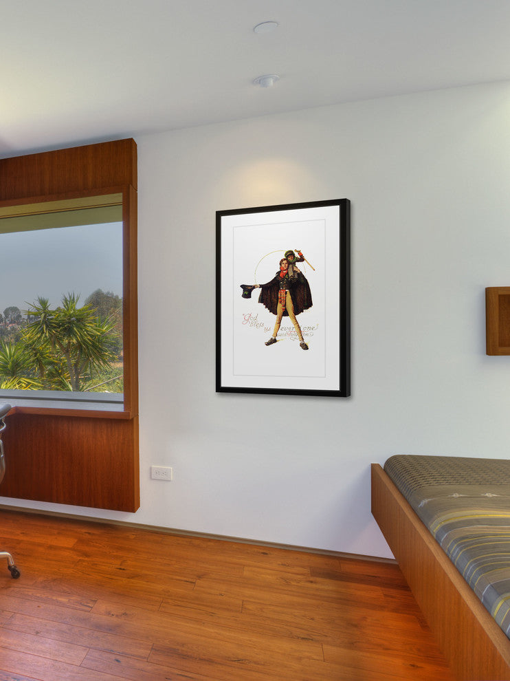 "Tiny Tim" Framed Art Print by Norman Rockwell