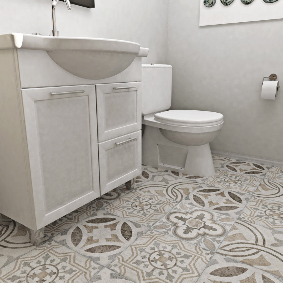 Llanes Ceramic Floor and Wall Tile, Mix, Sample