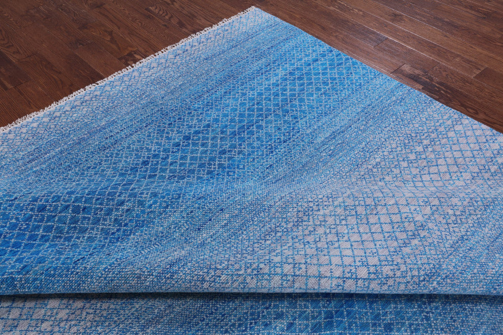 10' 2" X 14' 2" Savannah Grass Hand-Knotted Wool Rug - Q13195
