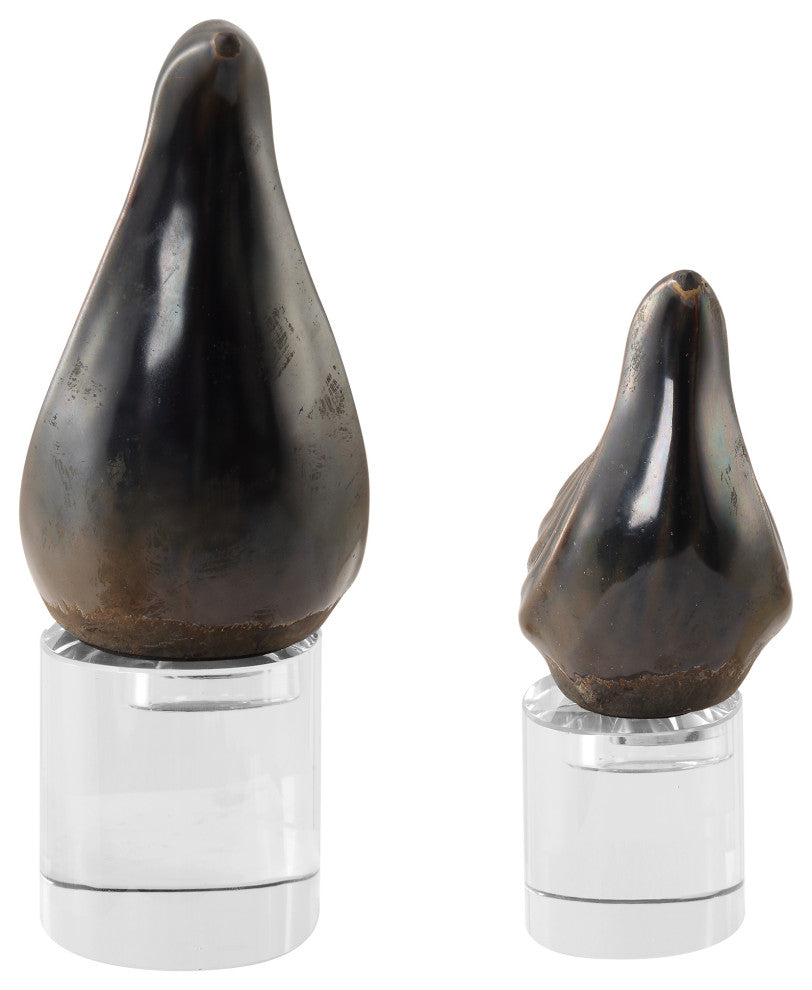 Uttermost Nesting Bird Gray Sculptures, S/2