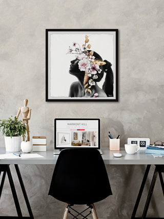 "Blooming Drama" Framed Painting Print, 24"x24"