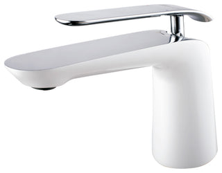 Bath Faucet Single Handle Lavatory Faucet Chrome / White