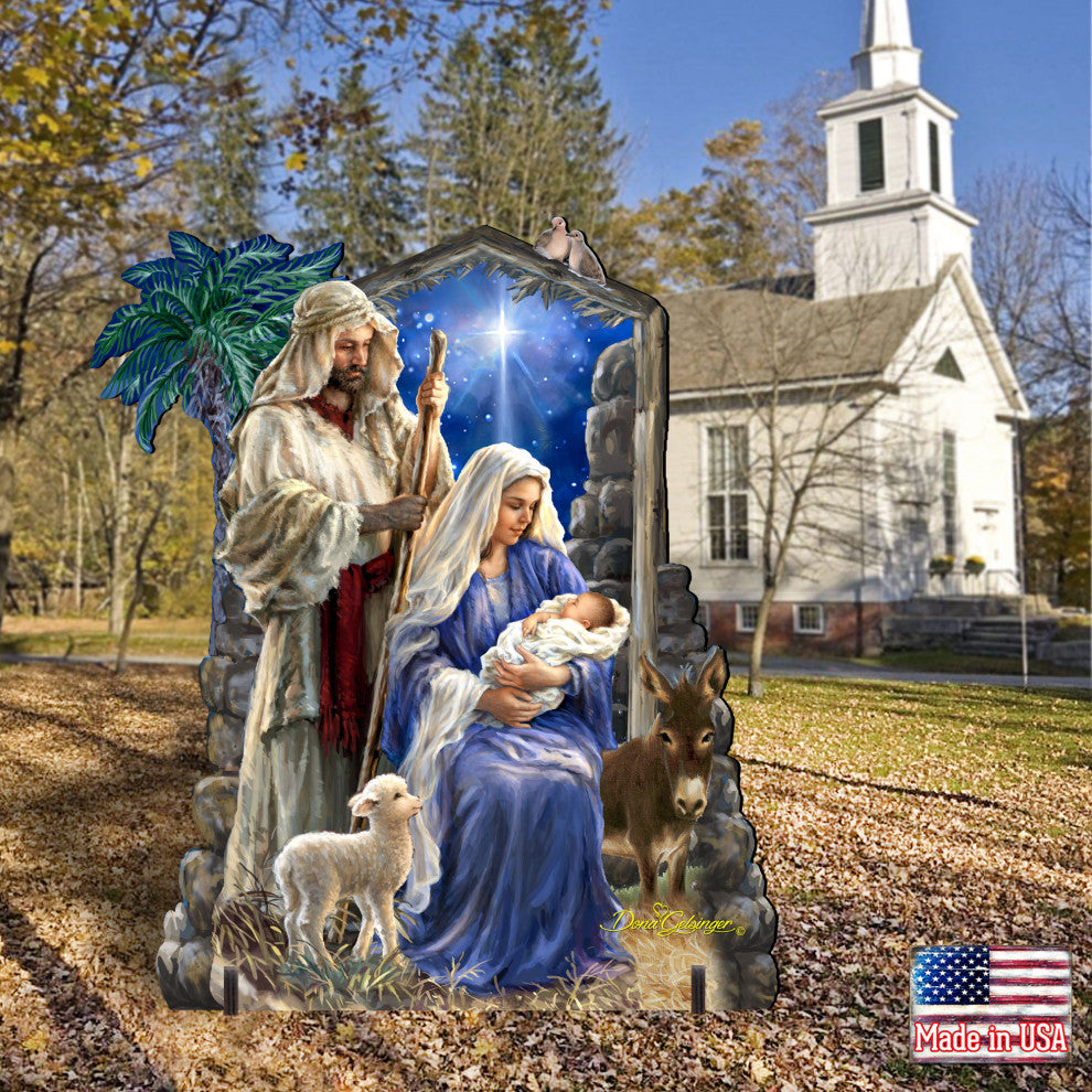 Holly Night Nativity Family Home and Outdoor Decor by Dona Gelsinger