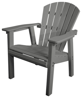 Polywood Seashell Dining Chair, Slate Gray