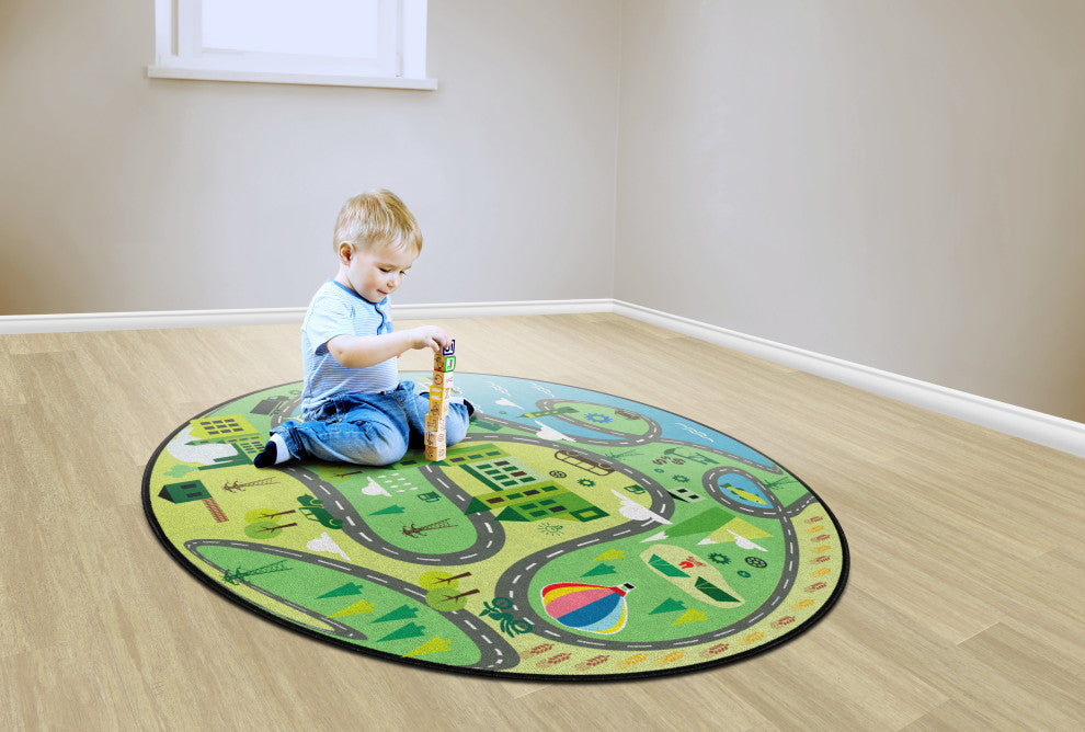 Flagship Carpets FE483-71A 12'RND Ride Along Rug