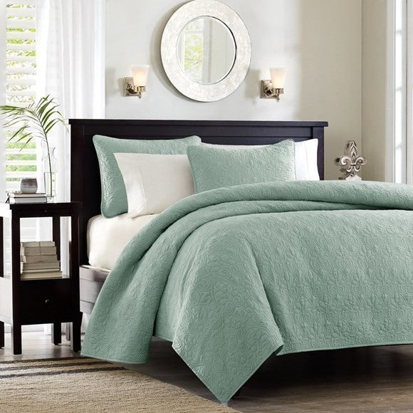 Madison Park Quilted Coverlet Mini Set, Full/Queen
