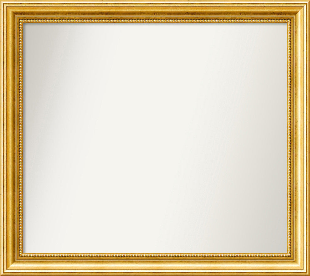 Wall Mirror, Townhouse Gold Wood, 28x25