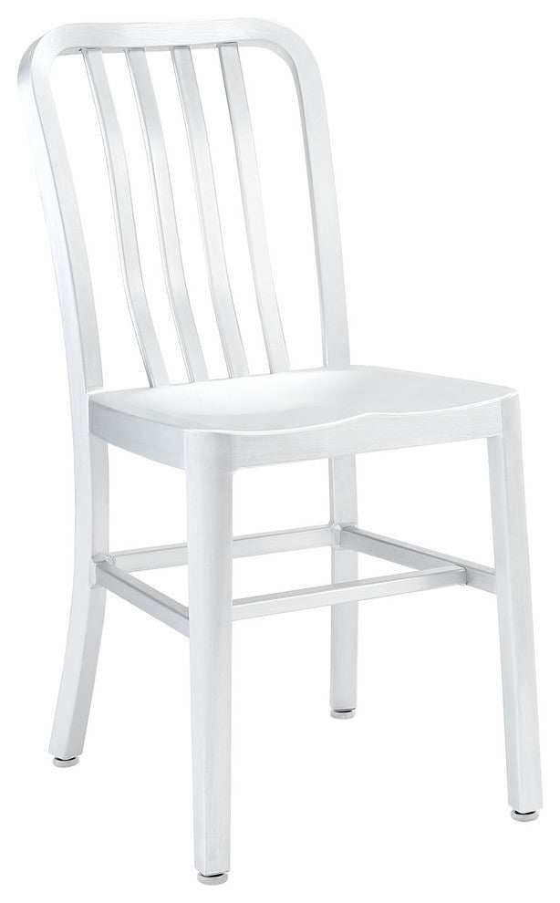 Modern Contemporary Kitchen Dining Side Chair Silver