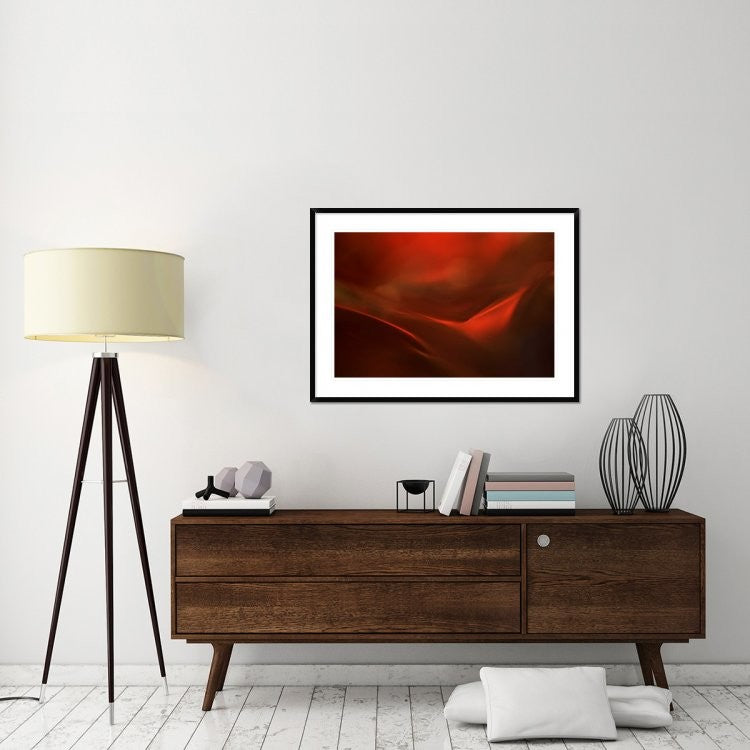 "The Red Valley" Framed Digital Print by Heidi Westum, 44x32"