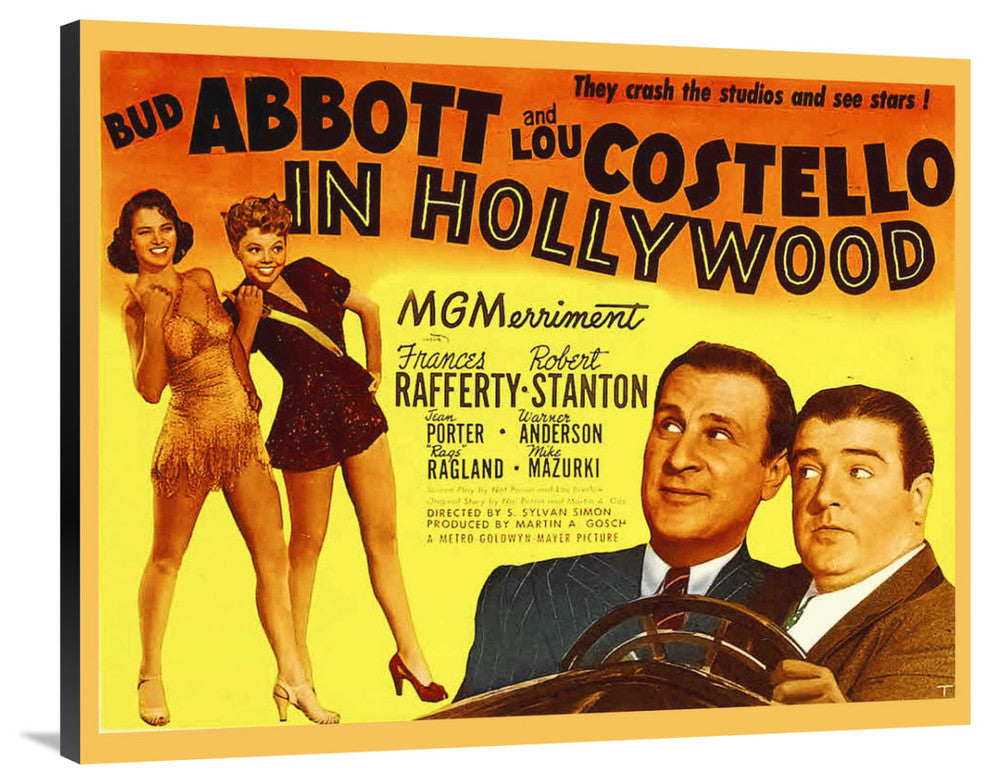 "Abbott & Costello - In Hollywood" Canvas by Hollywood Photo Archive, 40x32"