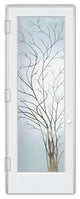 Interior Prehung Door or Interior Slab Door - Wispy Tree - Primed - 28" x...