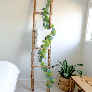 6' Artificial Eucalyptus Silver Dollar Leaf Vine Hanging Plant Greenery Garland