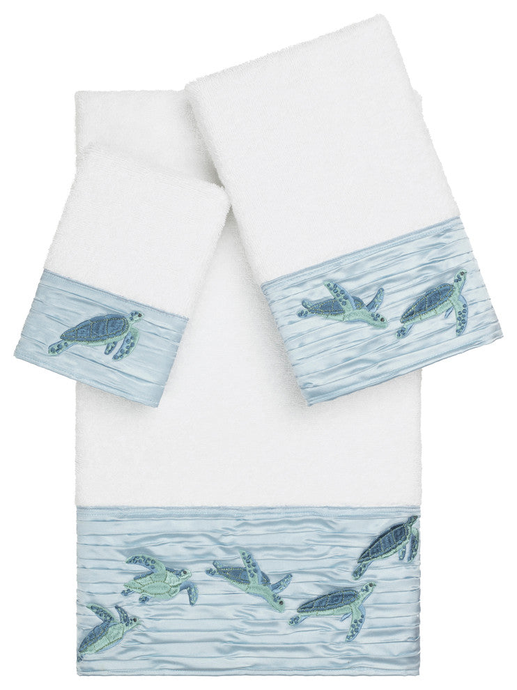 Mia 3 Piece Embellished Towel Set
