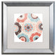 Color Bakery 'Umbrella Skies I', Silver Frame, White Mat, 16x16