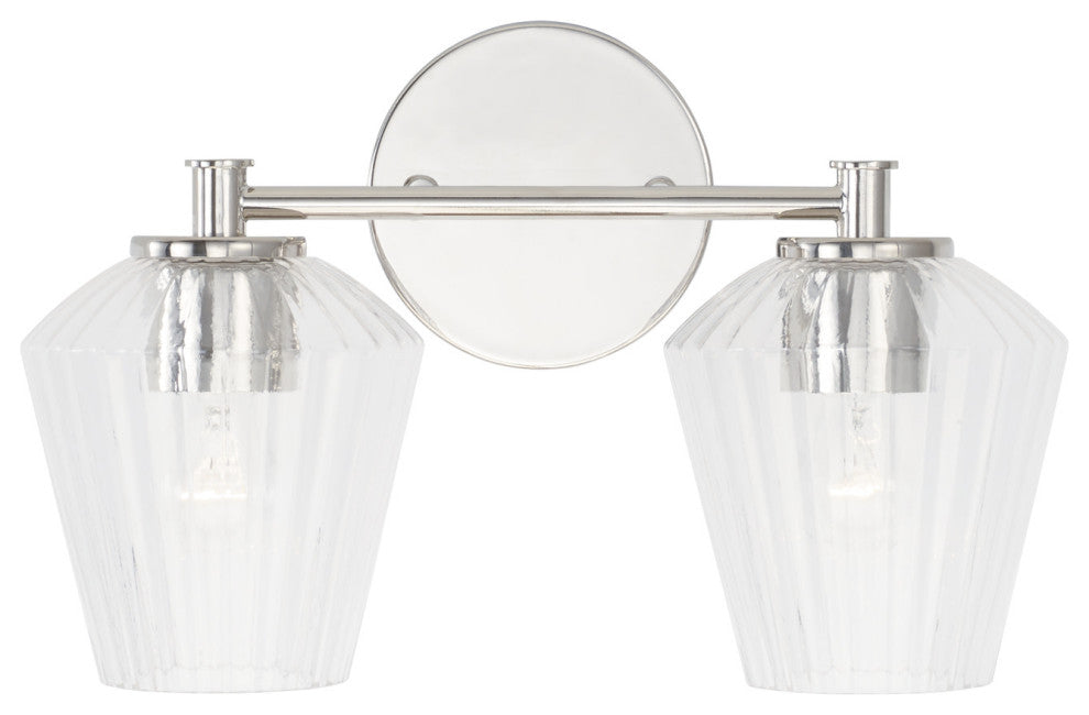 Capital Lighting 141421-507 2 Light 15"W Bathroom Vanity Light - Aged Brass