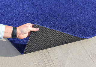 Outdoor Artificial Turf With Marine Backing, Electric Blue, 6 Ft X 25 Ft