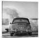 Ocean Waves Breaking on Vintage Beauties (BW detail 1), 40"x40"