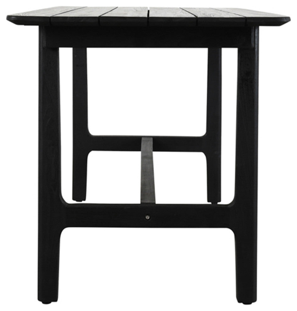 Outdoor Indoor Black Teak Counter Table