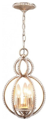 Crystorama 6760-DT, 3 Light Mini Chandelier - Distressed Twilight