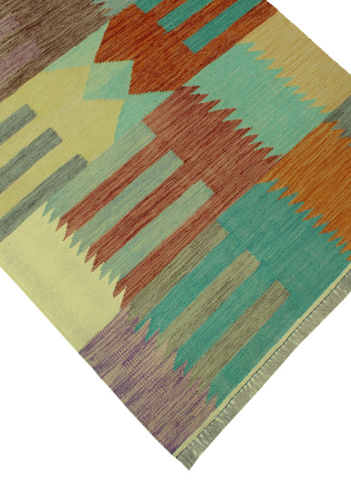 Winchester Kilim Pari Rust/Brown Rug, 3'3x4'10