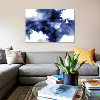 "Derive In Indigo I" by Daniela Hudson, Canvas Print, 26"x18"