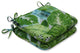 Outdoor/Indoor Lush Leaf Jungle Rounded Corners Seat Cushion, Set of 2