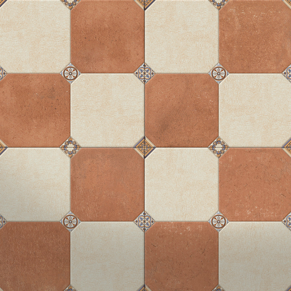 Manises Porcelain Floor and Wall Tile, White