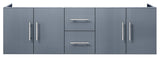 Geneva Transitional Dark Grey 60" Vanity Cabinet Only