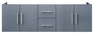 Geneva Transitional Dark Grey 60" Vanity Cabinet Only